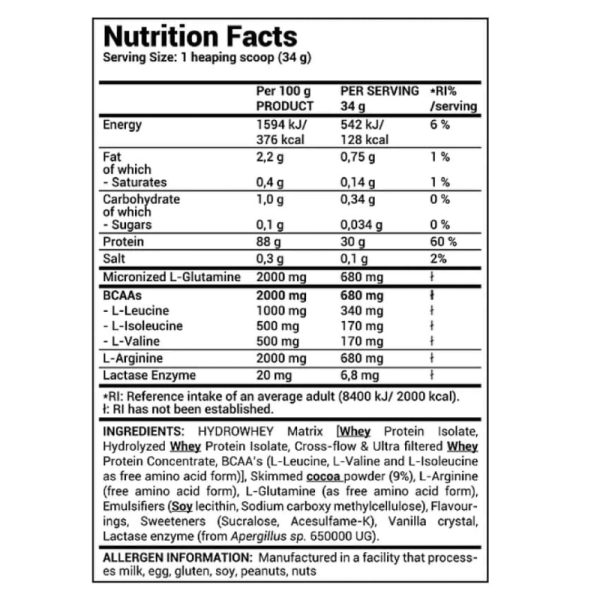 Hydro Whey Zero Protein 908gr - Keroumi Fitness