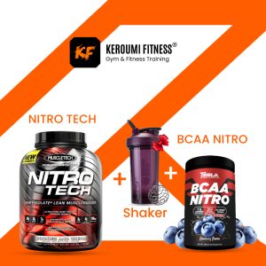 Pack Mass/Sèche NITRO & BCAA & SHAKER keroumi fitness