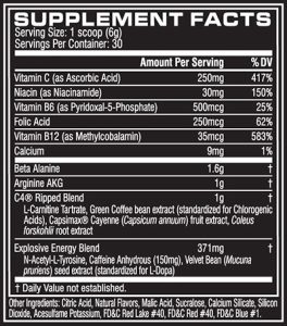 C4 Ripped 30 Servings 180g – Cellucor Keroumi fitness